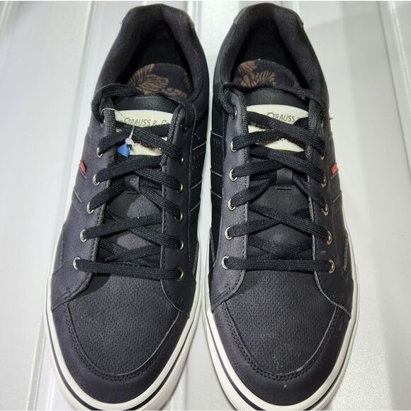 🇬🇪🔸️NWT Levi's Black Avery Sneakers Men's Size 9.5 - Picture 3 of 12